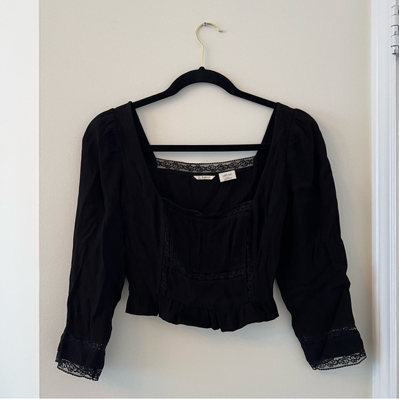Aritzia Wilfred black blouse size US XXS boheme collection, new condition - Picture 5 of 6